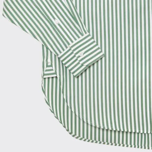 03123 Lacoste Women’s Lacoste Striped Cotton Poplin Shirt