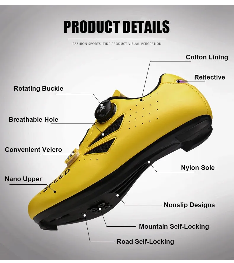 Athletic Bicycle Shoes MTB Cycling Men Ladies Self-Locking Road Bike Shoes Cycling Sneakers