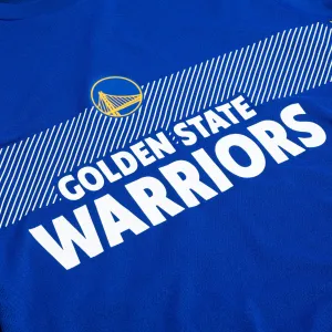 Basketball T-shirt UT500 NBA Golden State Warriors women's/men's blue TARMAK , sea blue/golden yellow