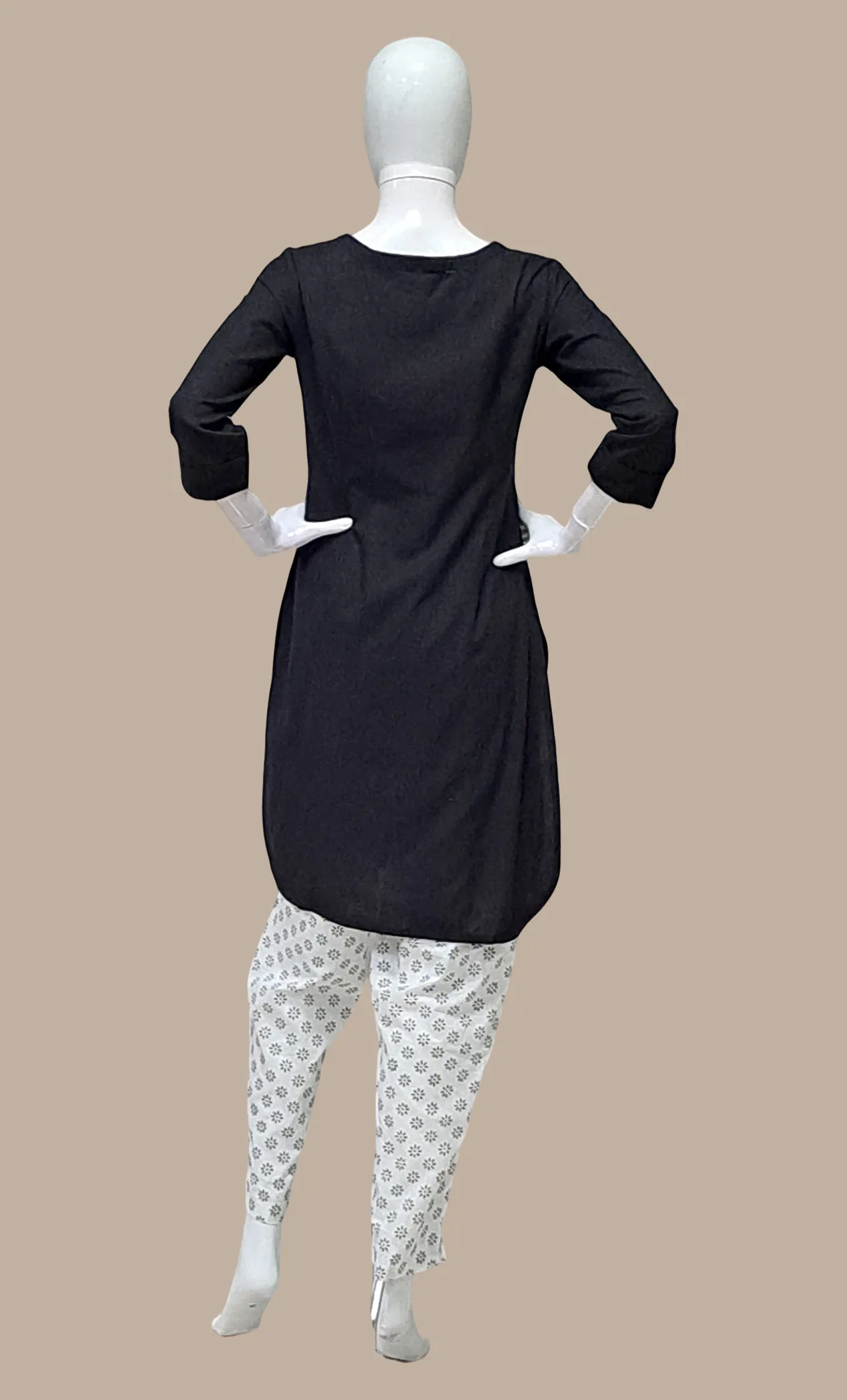 Black Cotton Leisure Set