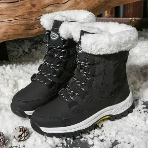 Dames Winterlaarzen – Halfhoge, Warme Snowboots van Polyester met Antislip Zool in Diverse