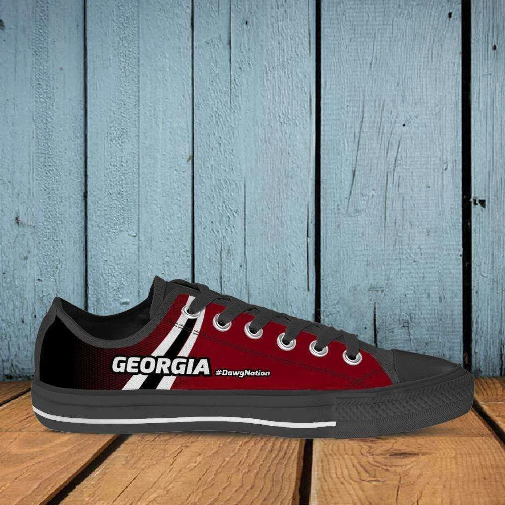 #DawgNation Georgia Basketball Fan Classic Canvas Tennis Shoes