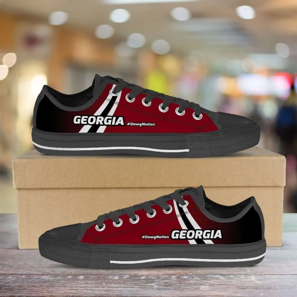 #DawgNation Georgia Football Fan Classic Canvas Tennis Shoes