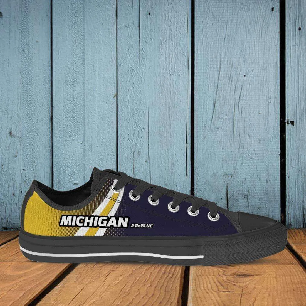 #GoBlue Michigan Classic Canvas Tennis Shoes