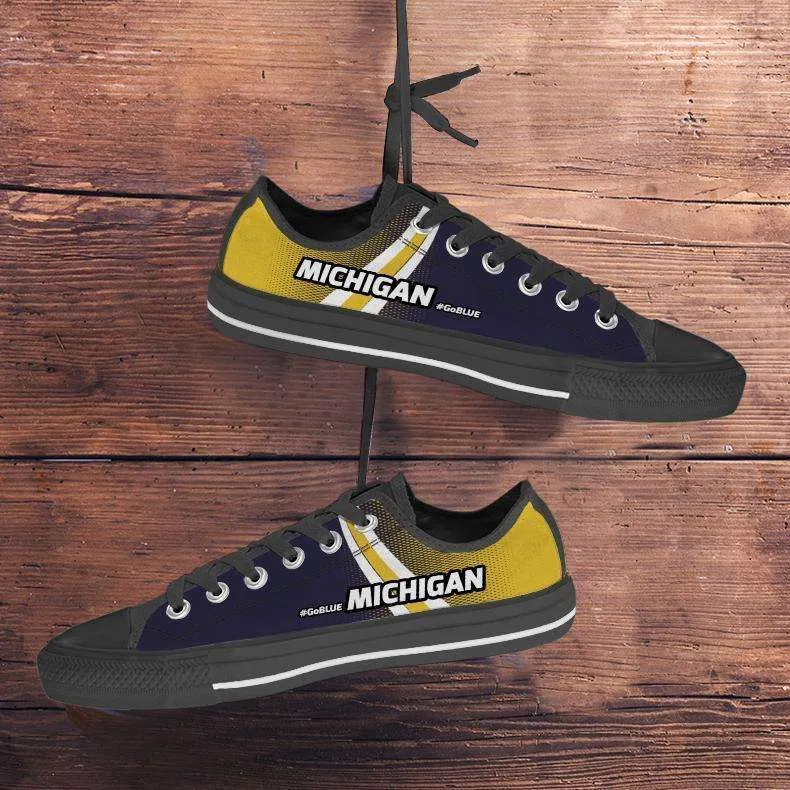 #GoBlue Michigan Classic Canvas Tennis Shoes