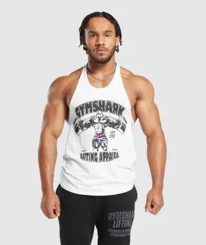 Gymshark Lifting Apparel Stringer - White