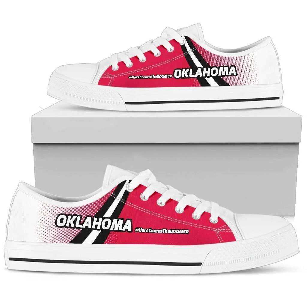 #HereComesTheBoomer Oklahoma Classic Canvas Tennis Shoes