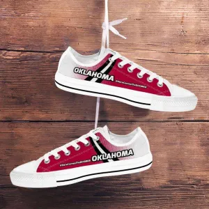 #HereComesTheBoomer Oklahoma Classic Canvas Tennis Shoes