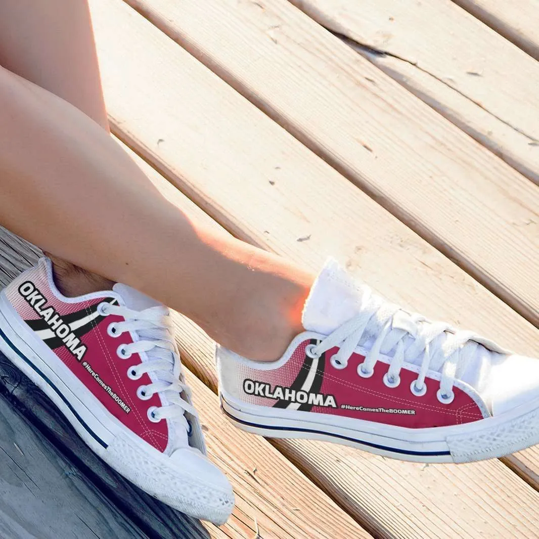 #HereComesTheBoomer Oklahoma Classic Canvas Tennis Shoes
