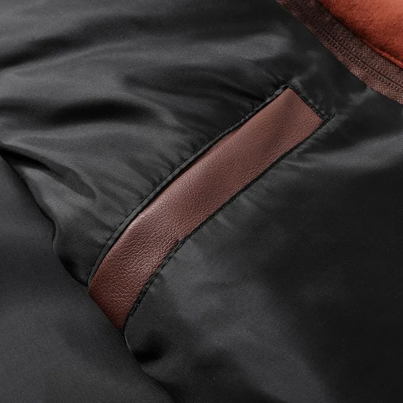 Men's Slim Fit PU Leather Jacket with Zipper | Casual Autumn Outerwear