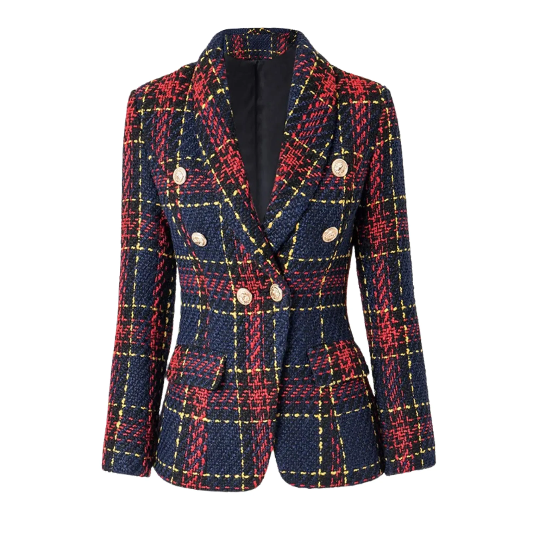 Mercedes Plaid Jacket Blazer