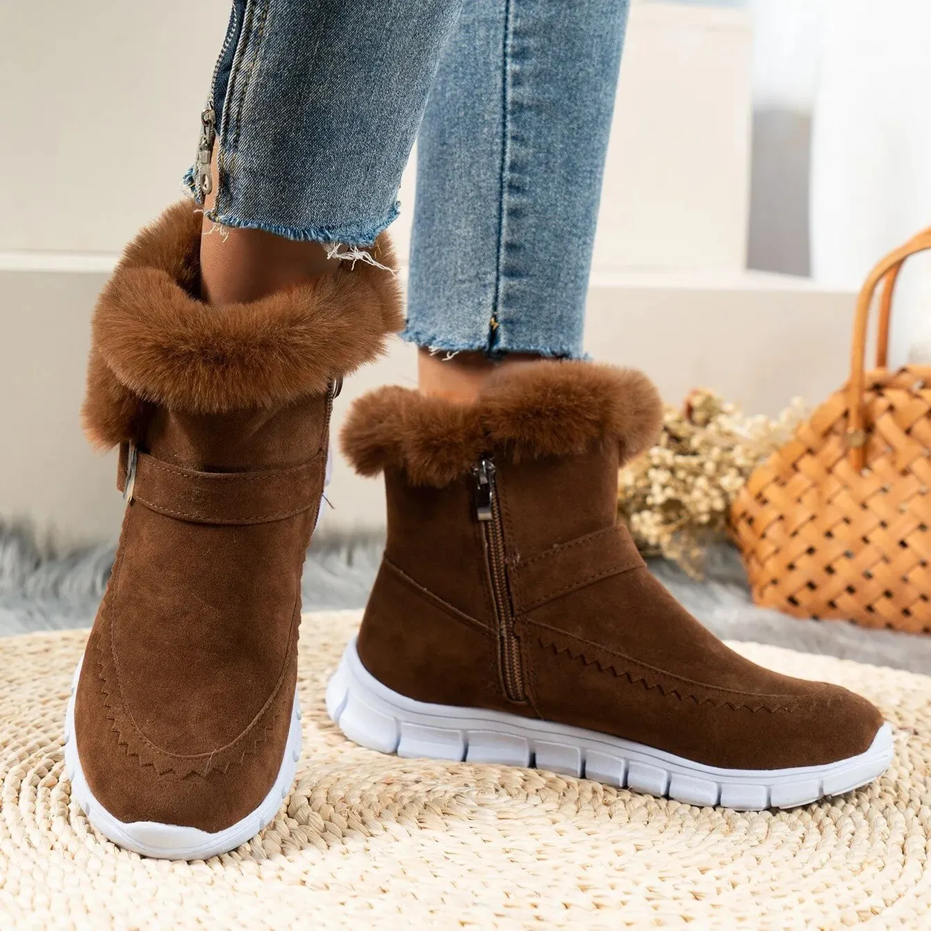 Natalia - De nieuwe winterwarme pluchen snowboots